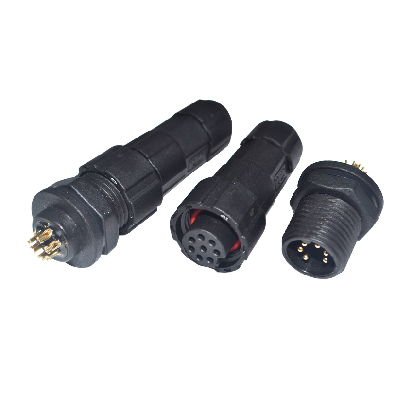 Male panel mount to female waterproof connector