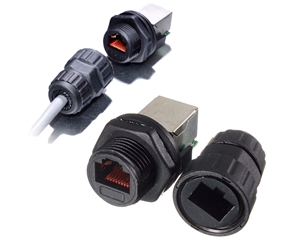 Rj45 waterproof panel  mount connectors